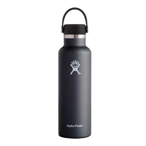 Personalized Hydro Flask 21 oz Standard Mouth Bottle | Black