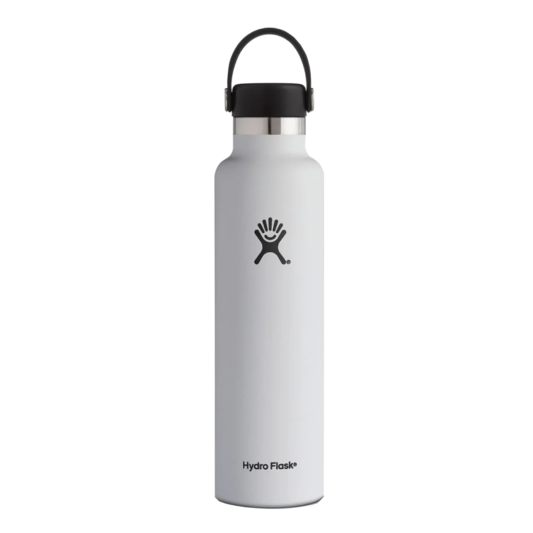 Personalized Hydro Flask 24 oz Standard Mouth Bottle | White